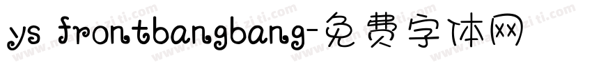 ys frontbangbang字体转换